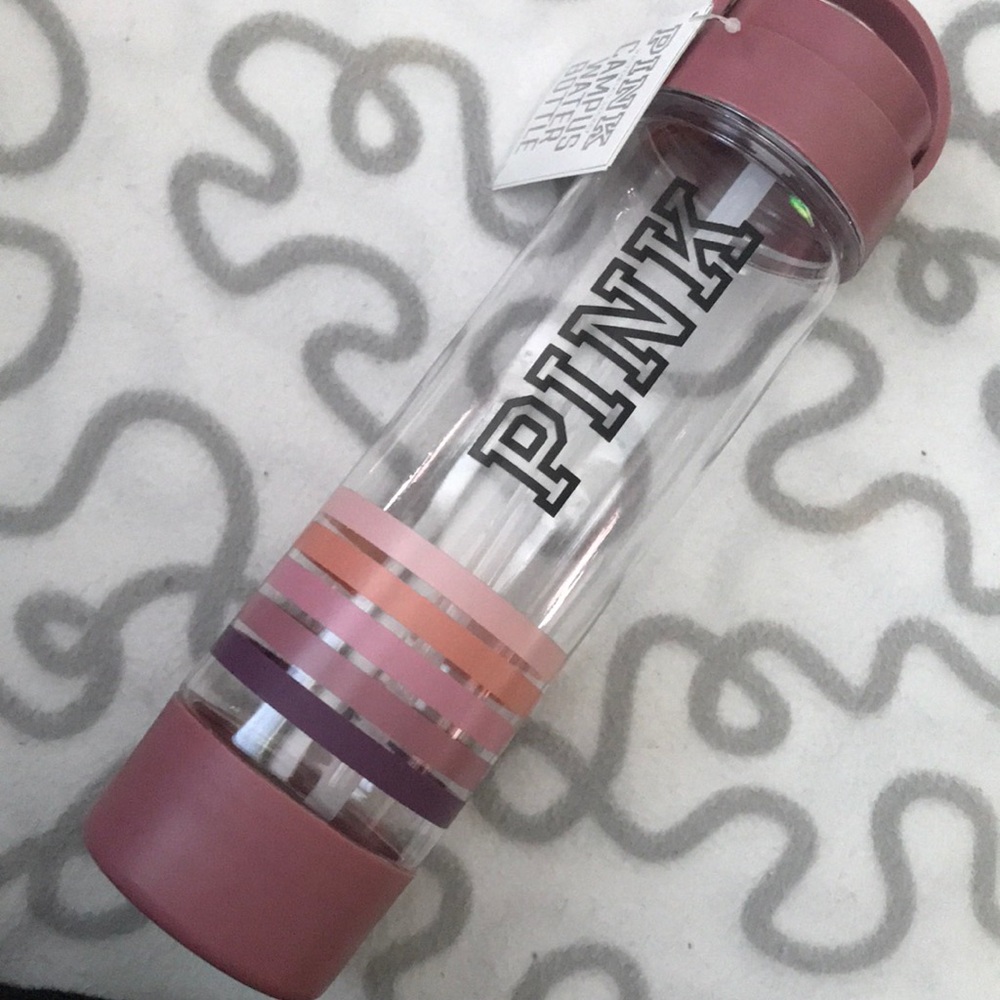 Vs pink water bottle